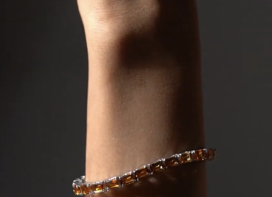 Citrine tennis bracelet
