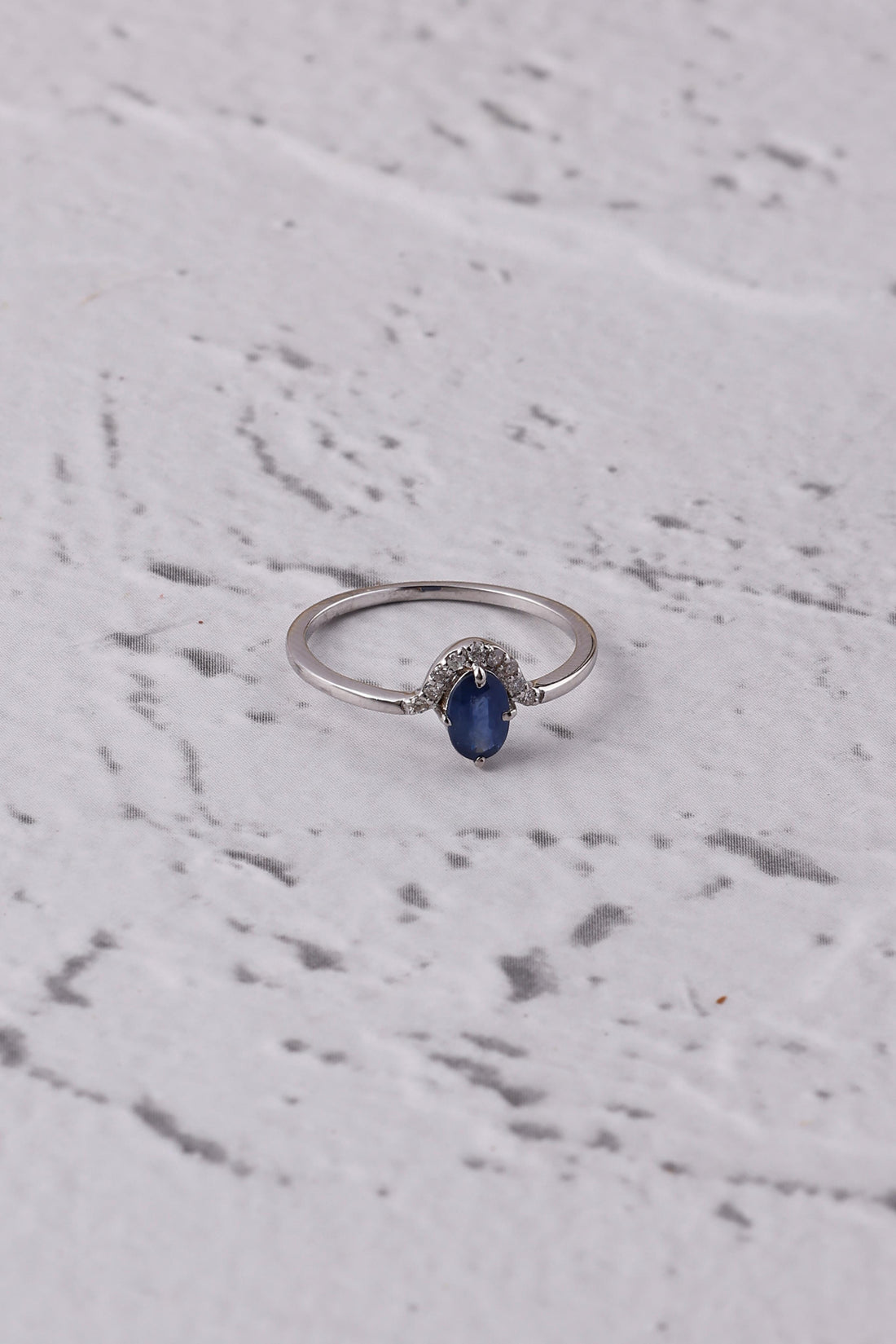Diamond and 14K Gold Sapphire Ring Queen design Ring for her Special Occasions Gifts for girls